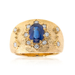 Anello in oro con Cianite del Nepal (CIRARI)