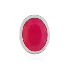 Ciondolo in argento con Calcedonio Rosa