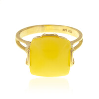 Anello in oro con Ambra Baltica