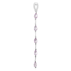 Ciondolo in argento con Zaffiro Ceylon Porpora (non riscaldato)
