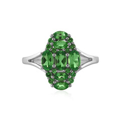 Anello in argento con Tsavorite