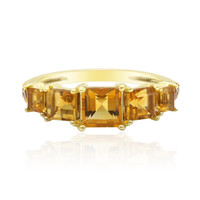 Anello in argento con Citrino