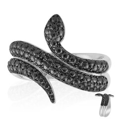 Anello in argento con Diamante Nero