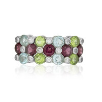 Anello in argento con Rodolite