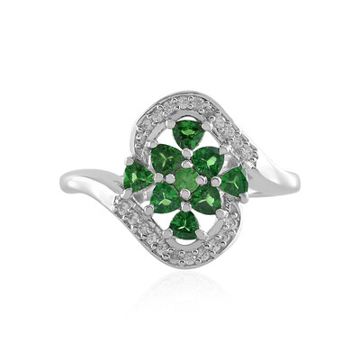 Anello in argento con Tsavorite della Tanzania