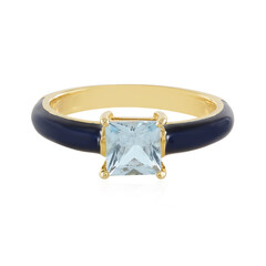 Anello in argento con Topazio Blu Cielo