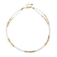 Collana in argento con Zircone Fancy