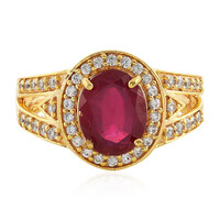 Anello in argento con Rubino del Madagascar