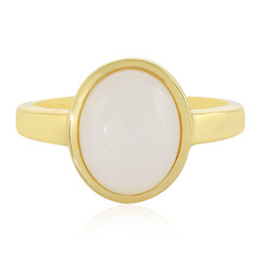 Anello in argento con Opale Bianco