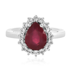 Anello in argento con Rubino del Madagascar