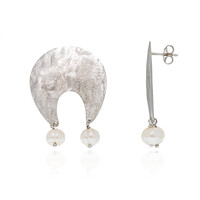 Orecchini in argento con Perla di Acqua Dolce (Joias do Paraíso)