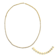Collana in oro con Diamante SI1 (G)