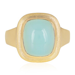 Anello in argento con Calcedonio Acqua
