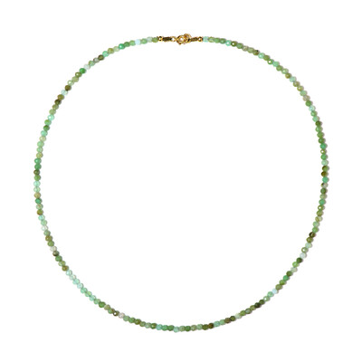 Collana in argento con Crisoprasio