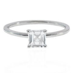Anello in argento con Topazio Bianco