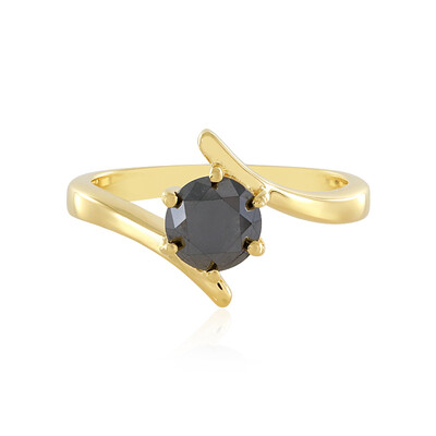 Anello in argento con Diamante Nero