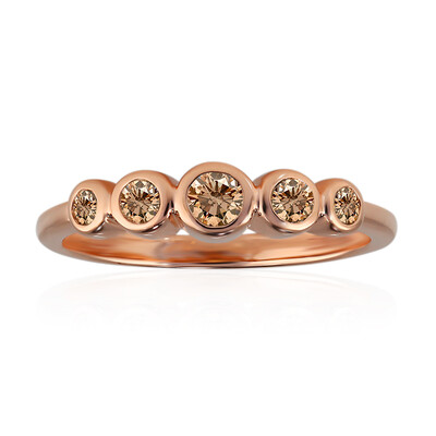 Anello in oro con Diamante Rose de France SI1 di Argyle (Annette)