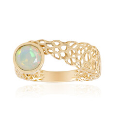 Anello in oro con Opale di Welo AAA (Ornaments by de Melo)
