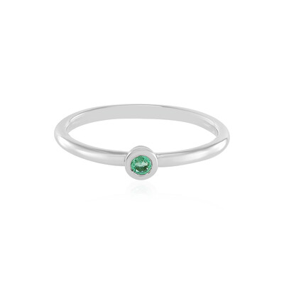 Anello in argento con Smeraldo Colombiano