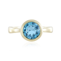 Anello in oro con Topazio Blu Svizzero (de Melo)