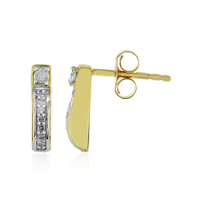Orecchini in argento con Diamante I4 (J)