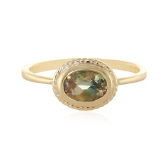 Anello in oro con Pietra del Sole dell'Oregon