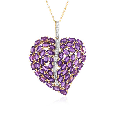 Collana in argento con Ametista Zambiana