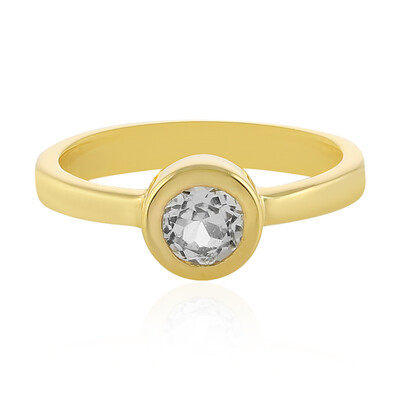 Anello in argento con Topazio Bianco