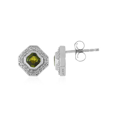 Orecchini in argento con Tormalina Neon del Madagascar