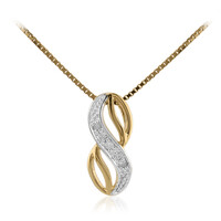 Collana in argento con Diamante I3 (I)