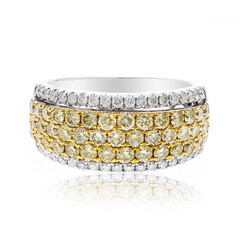 Anello in oro con Diamante Giallo SI (CIRARI)