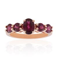Anello in argento con Rodolite