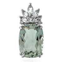 Ciondolo in argento con Ametista Verde
