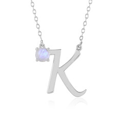 Collana in argento con Pietra di Luna Arcobaleno