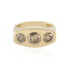 Anello in oro con Diamante Champagne I2 (de Melo)