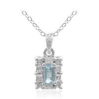 Collana in argento con Topazio Blu Cielo