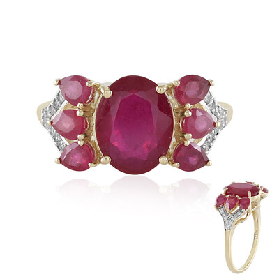 Anello in oro con Rubino del Madagascar