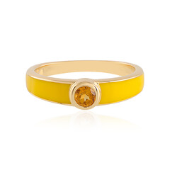 Anello in argento con Citrino