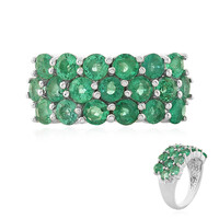 Anello in argento con Smeraldo Etiope