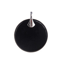 Ciondolo in argento con Shungite
