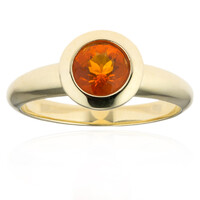 Anello in oro con Opale di Fuoco Messicano (CUSTODANA)
