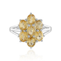 Anello in argento con Citrino