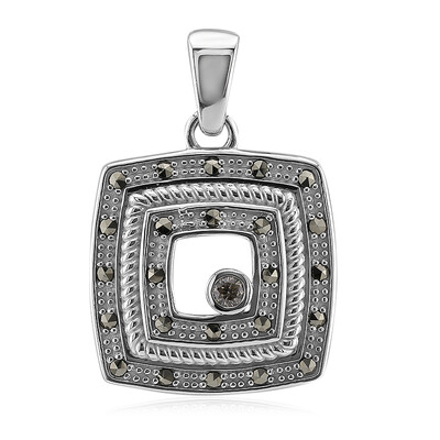Ciondolo in argento con Diamante Rose de France SI1 di Argyle (Annette classic)