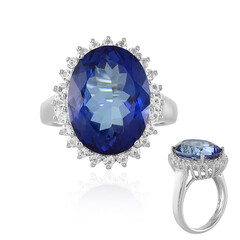 Anello in argento con Topazio Blu Royal