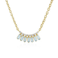 Collana in argento con Topazio Blu Cielo