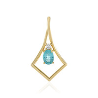 Ciondolo in argento con Apatite Blu