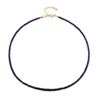Collana in argento con Zaffiro Blu del Madagascar