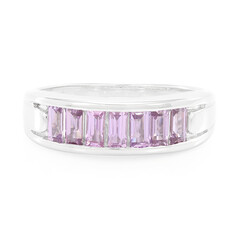 Anello in argento con Zaffiro Ceylon Porpora (non riscaldato)