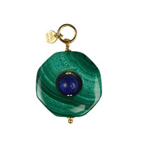 Ciondolo in argento con Malachite