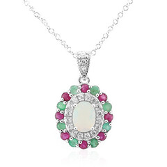 Collana in argento con Opale di Welo
